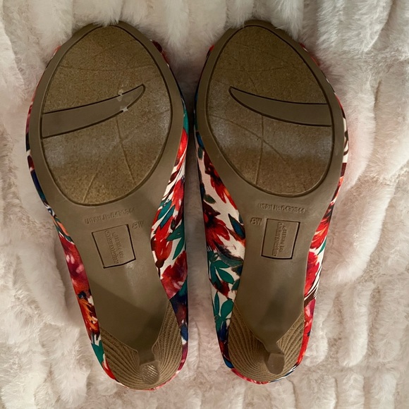 Christian Siriano floral heels size 8W - Picture 9 of 13